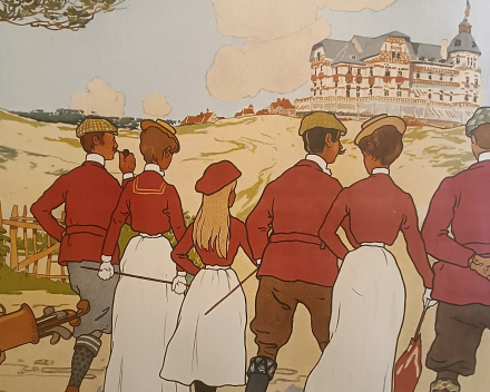 gros plan: affiche du Coq sur Mer (vers 1900)