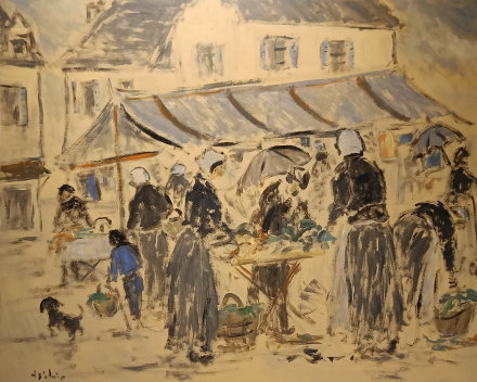 H. Saint-Clair - Markt  / afmetingen: 50x60 / prijscategorie: €€€ 