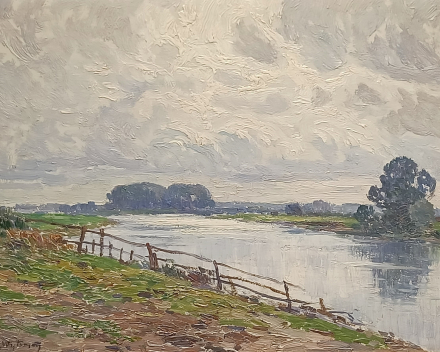 Rodolphe Wytsman: De Steeg a/d IJssel (Gueldre), situé et daté de 1916 au dos / dimensions: 27x36